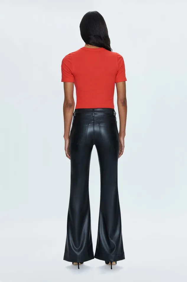 Women Kinsley Mid Rise Ultra Flare 8211 Slate Black Pistola Denim Pants