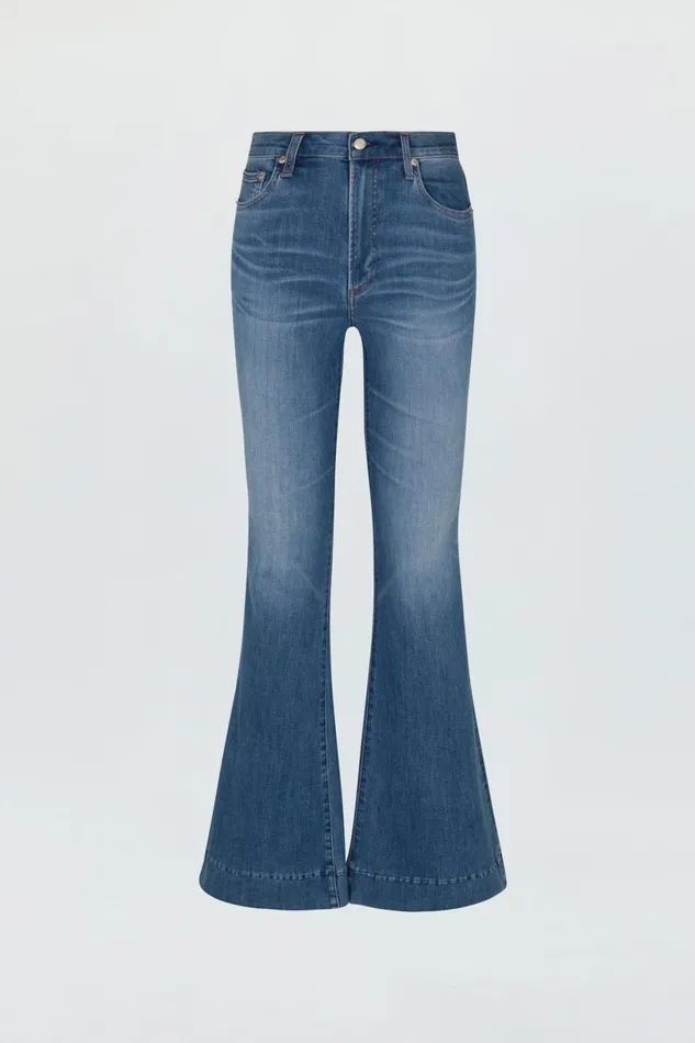 Women Kinsley Mid Rise Ultra Flare Jean 8211 Spindler Pistola Denim Denim