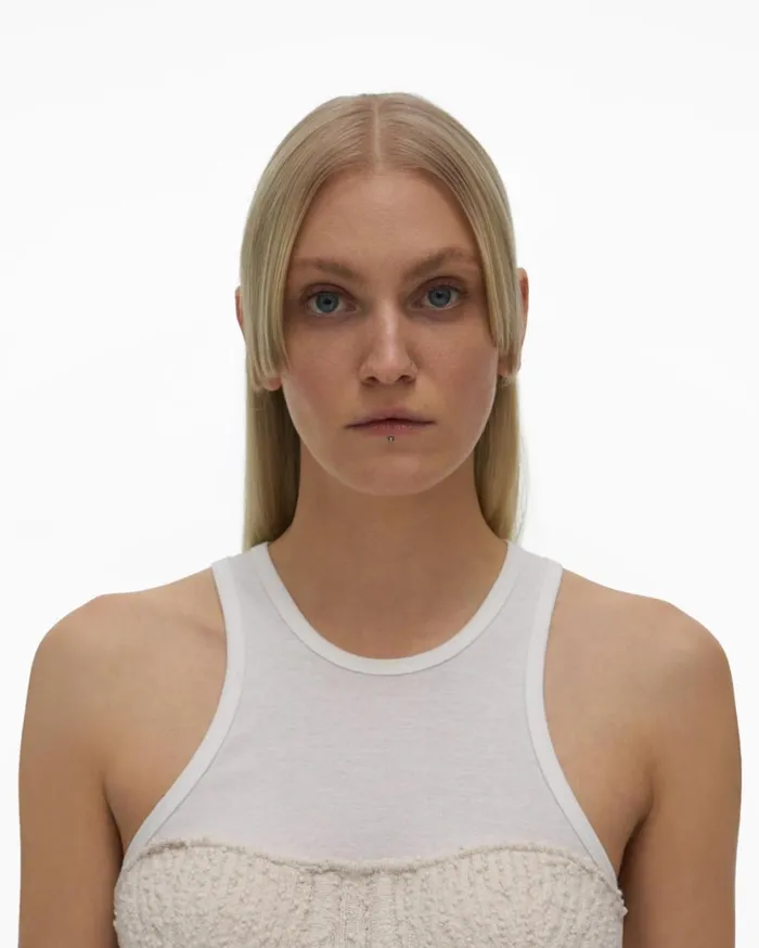 Women Knit Bustier Muslin Helmut Lang Sweaters