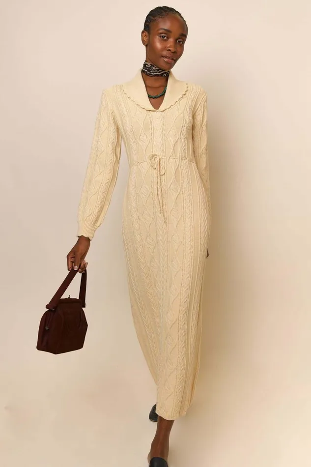 Women Knitwear RIXO Lexie Cream Women Knitwear RIXO Lexie Cream