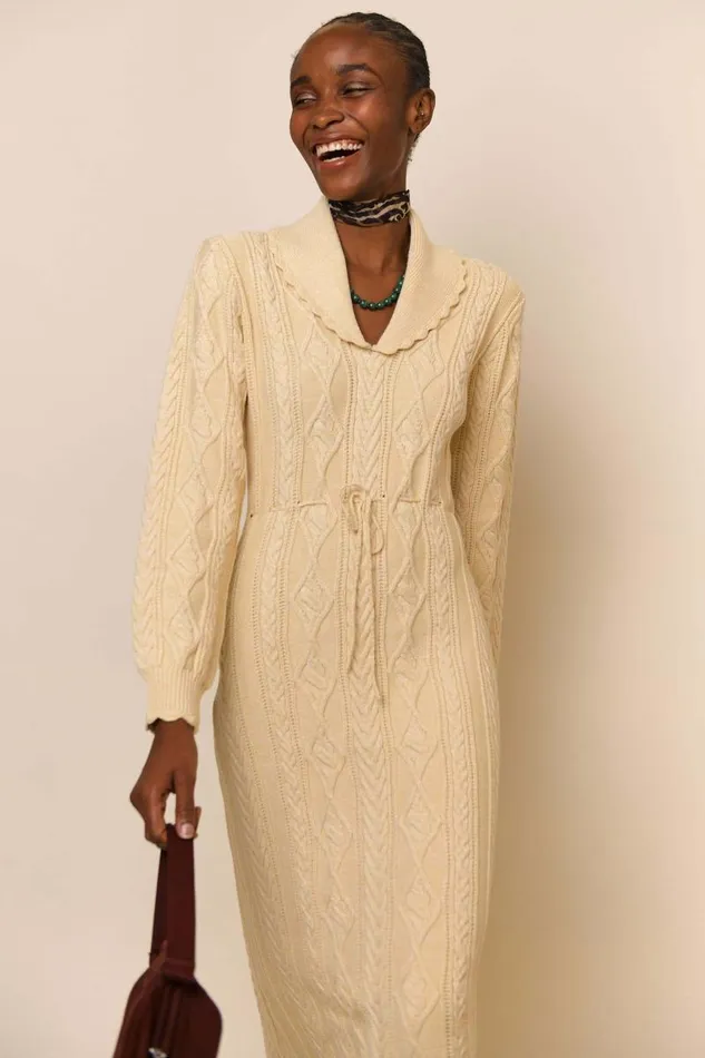 Women Knitwear RIXO Lexie Cream Women Knitwear RIXO Lexie Cream