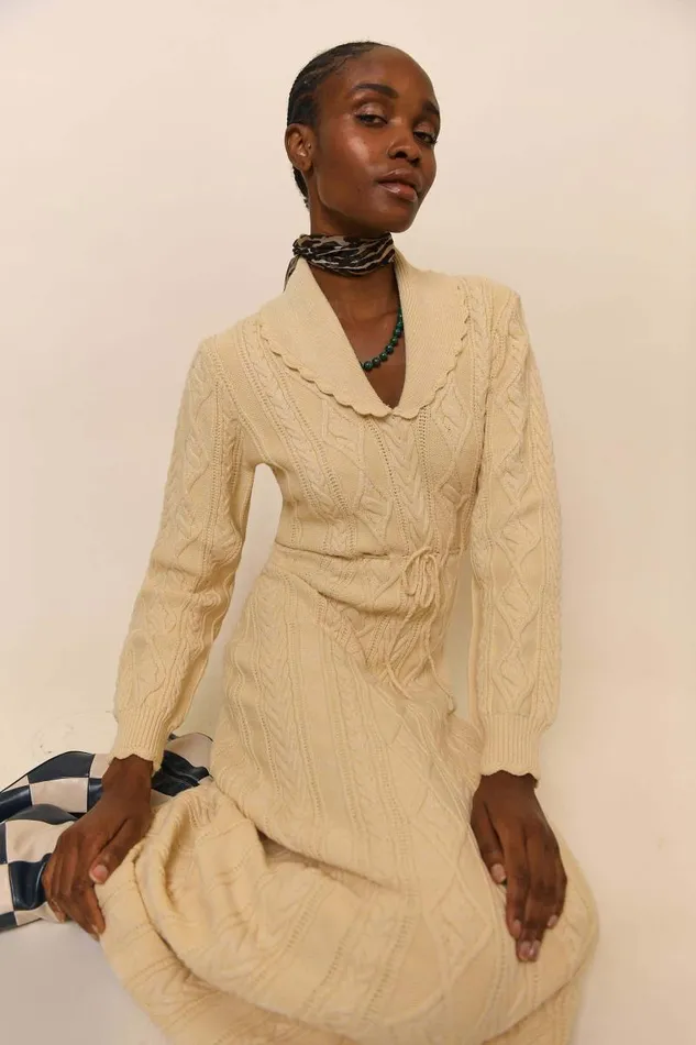 Women Knitwear RIXO Lexie Cream Women Knitwear RIXO Lexie Cream