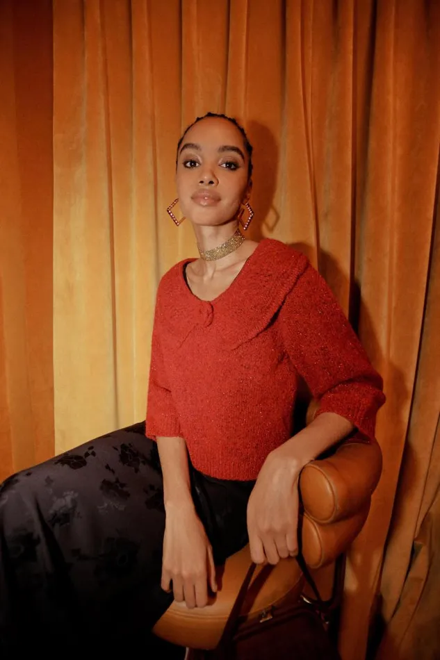 Women Knitwear RIXO Serenity Red Women Knitwear RIXO Serenity Red