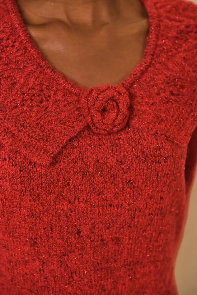 Women Knitwear RIXO Serenity Red Women Knitwear RIXO Serenity Red