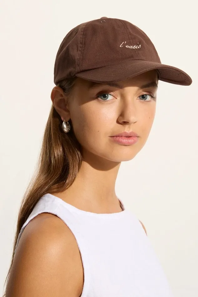 Women L039Oasis Souvenir Cap Cocoa Exclusive 8211 Final Sale Faithfull The Brand Accessories Women L039Oasis Souvenir Cap Cocoa Exclusive 8211 Final Sale Faithfull The Brand Accessories