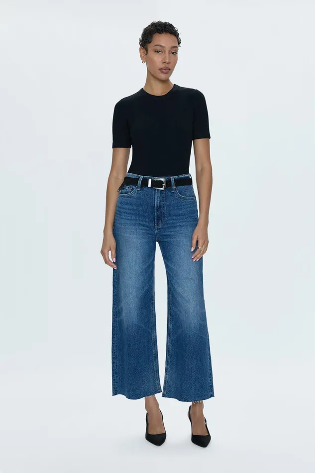 Women Lana High Rise Ultra Wide Jean 8211 Palladium Pistola Denim Denim