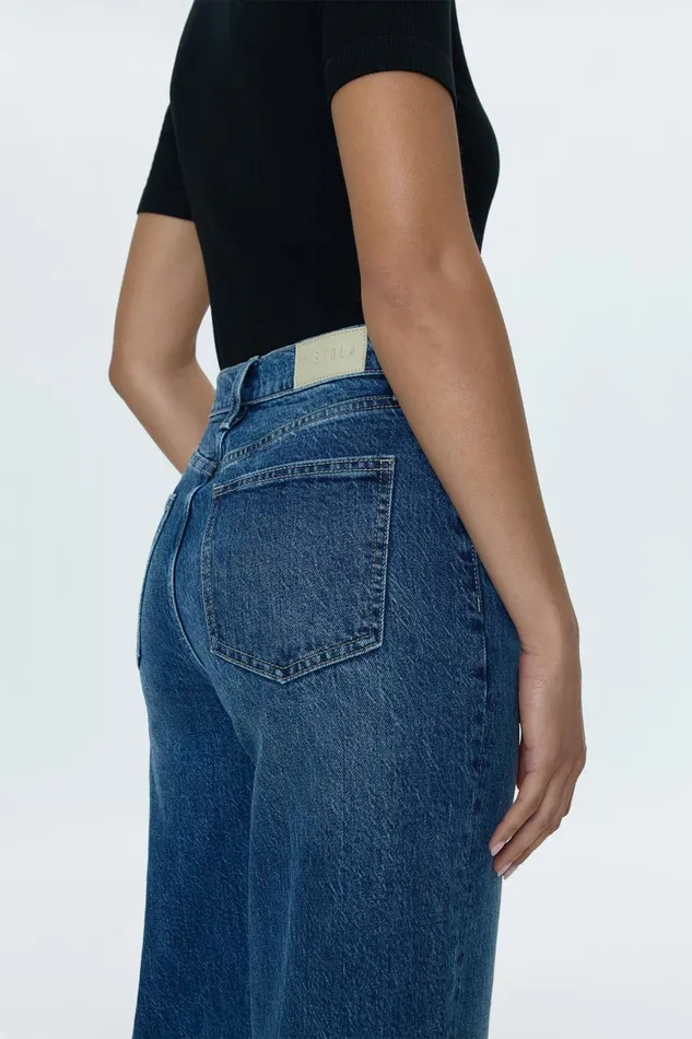 Women Lana High Rise Ultra Wide Jean 8211 Palladium Pistola Denim Denim
