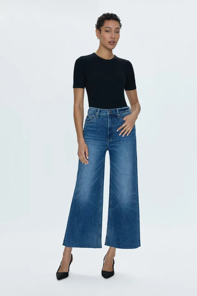 Women Lana High Rise Ultra Wide Jean 8211 Palladium Pistola Denim Denim