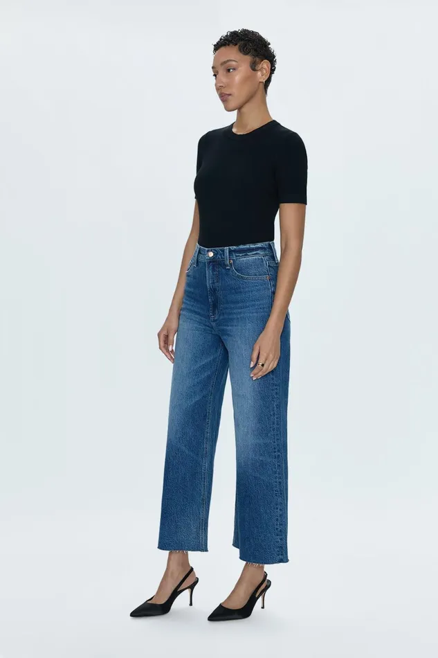 Women Lana High Rise Ultra Wide Jean 8211 Palladium Pistola Denim Denim