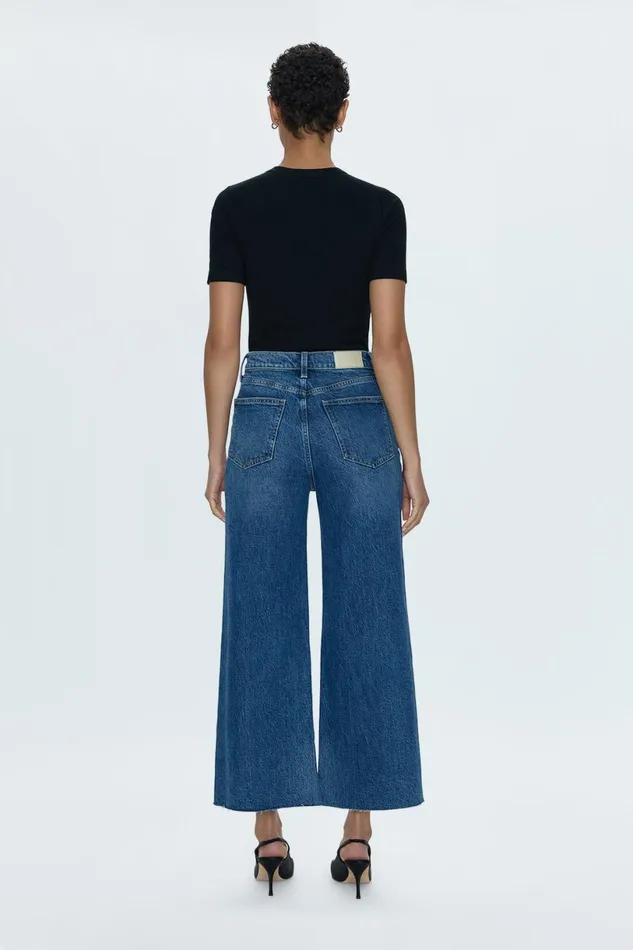 Women Lana High Rise Ultra Wide Jean 8211 Palladium Pistola Denim Denim
