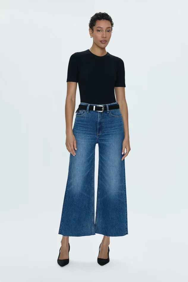 Women Lana High Rise Ultra Wide Jean 8211 Palladium Pistola Denim Denim