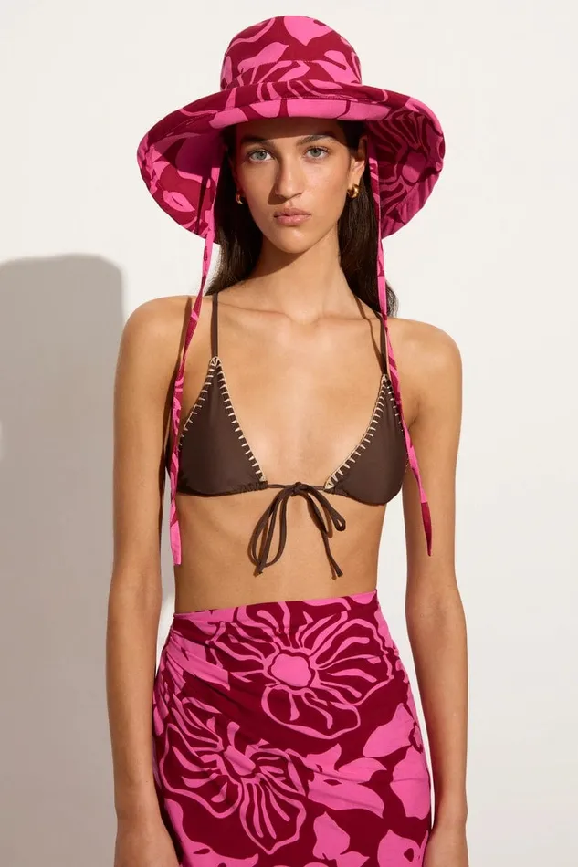 Women Le Bas Sun Hat Mica Floral Pink 8211 Final Sale Faithfull The Brand Accessories Women Le Bas Sun Hat Mica Floral Pink 8211 Final Sale Faithfull The Brand Accessories