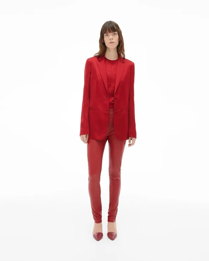 Women Leather Legging Lava Helmut Lang Pants