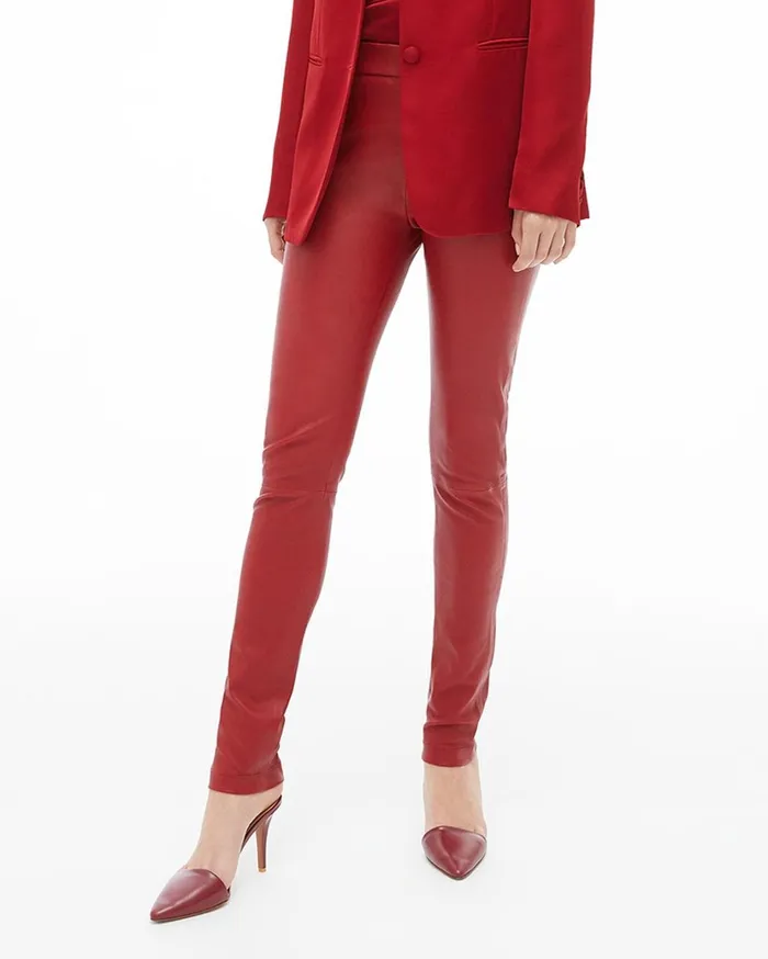 Women Leather Legging Lava Helmut Lang Pants