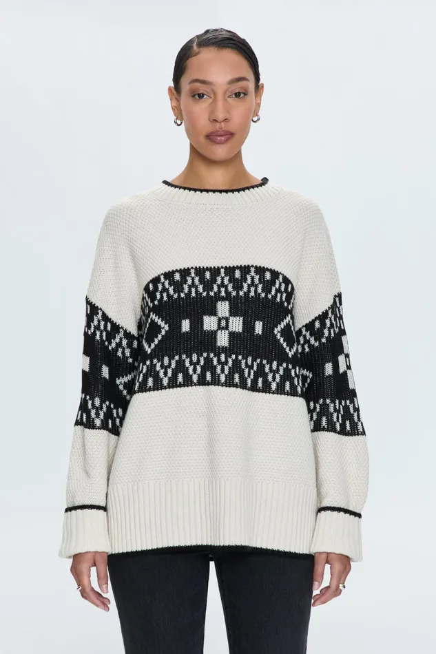 Women Lenni Sweater 8211 Fairisle Pistola Denim Sweaters and Knits