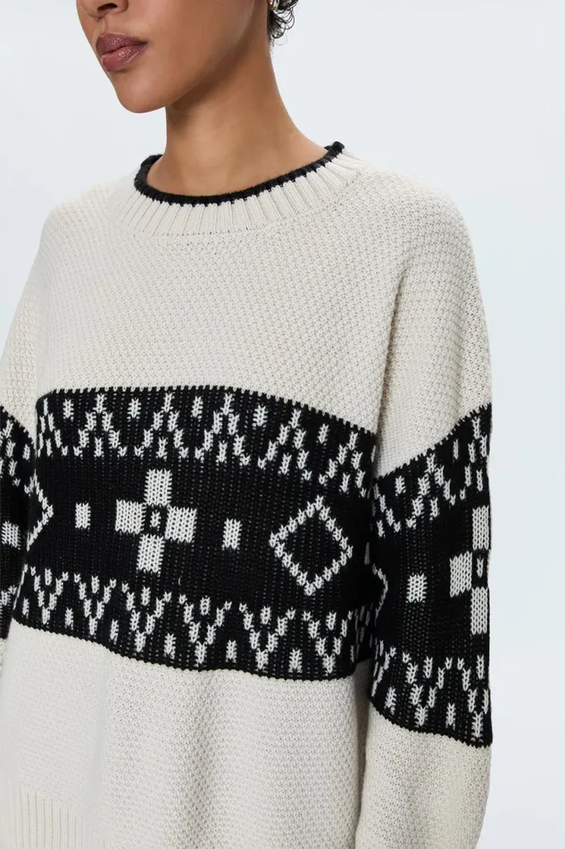 Women Lenni Sweater 8211 Fairisle Pistola Denim Sweaters and Knits