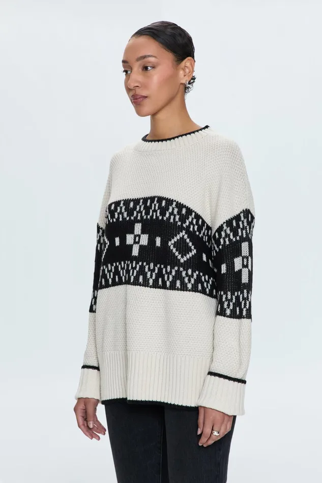 Women Lenni Sweater 8211 Fairisle Pistola Denim Sweaters and Knits