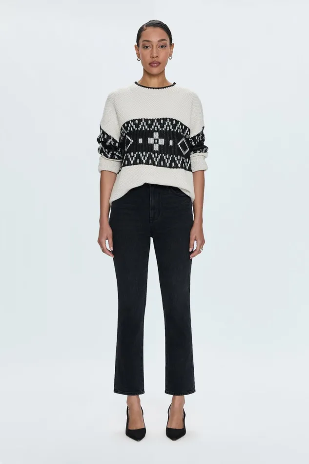 Women Lenni Sweater 8211 Fairisle Pistola Denim Sweaters and Knits