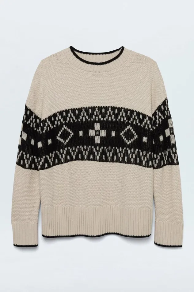 Women Lenni Sweater 8211 Fairisle Pistola Denim Sweaters and Knits
