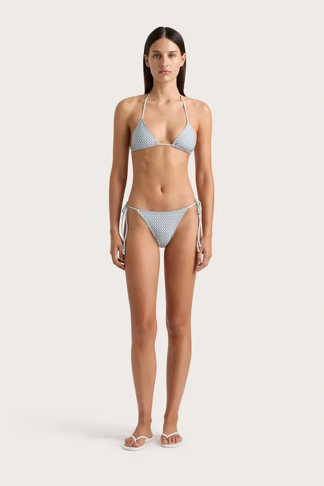 Women Leo Bikini Bottom Oliander Sky Blue Faithfull The Brand Swim