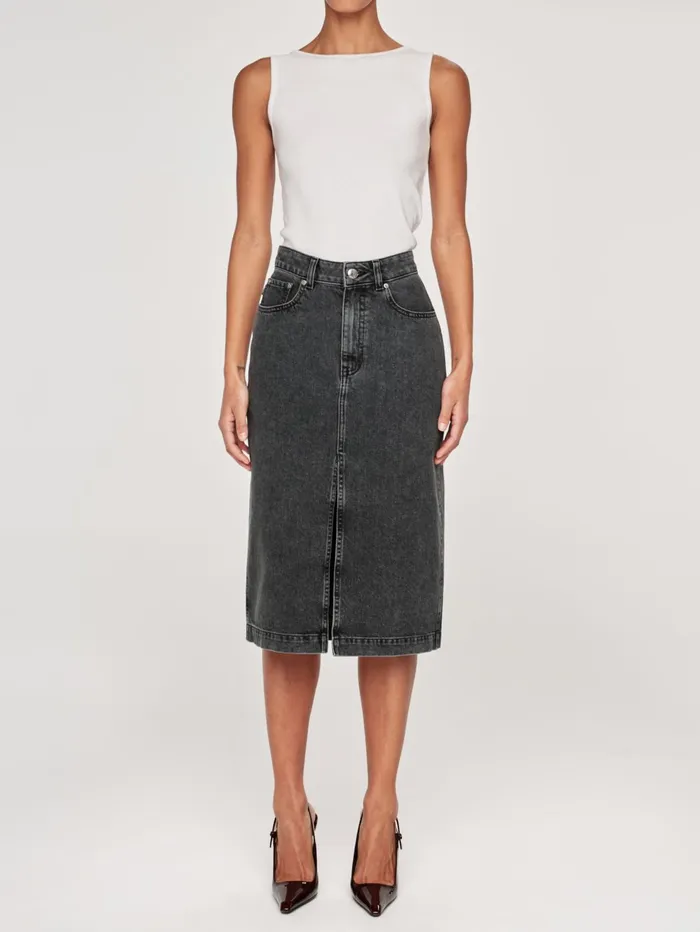 Women Lexie High Rise Denim Skirt Midi DL1961 Shorts Skirts