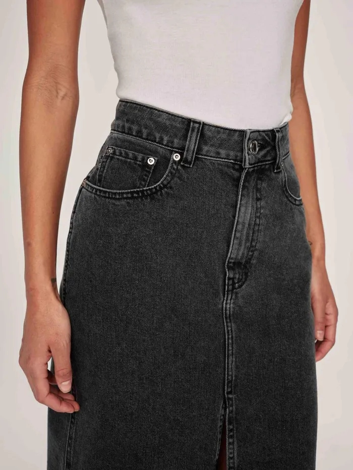 Women Lexie High Rise Denim Skirt Midi DL1961 Shorts Skirts