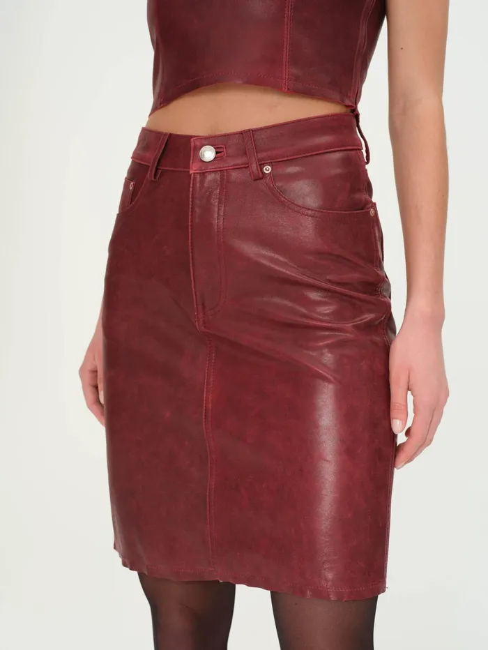 Women Lexie High Rise Skirt KneeLength DL1961 Shorts Skirts