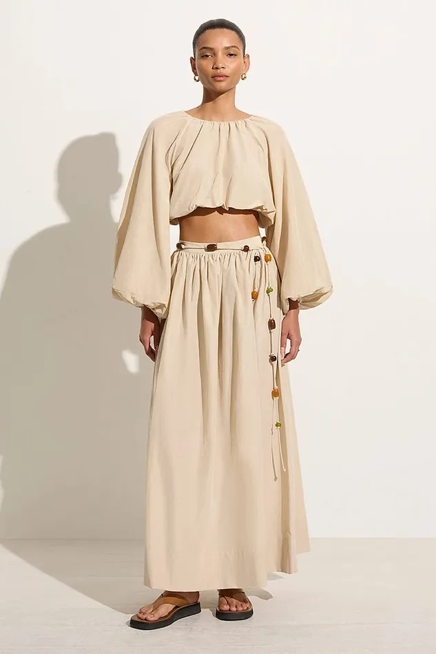 Women Lido Skirt Creme 8211 Final Sale Faithfull The Brand Skirts and Shorts