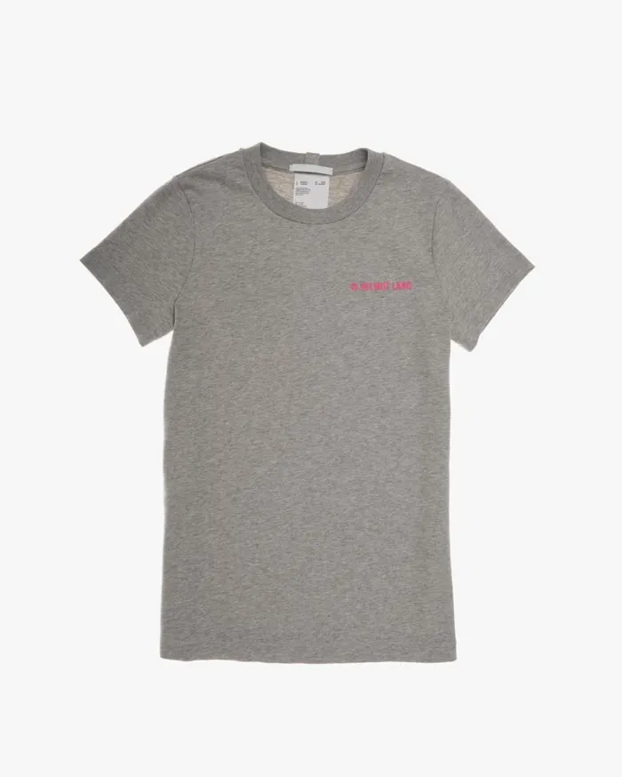 Women Logo Baby Tee Vapor Heather Helmut Lang TShirts and Sweatshirts