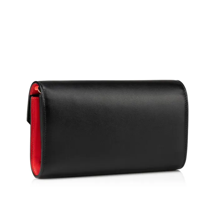 Women Loubi54 Chain Wallet 8211 Calf Leather 8211 Black Black Christian Louboutin Crossbody Bags