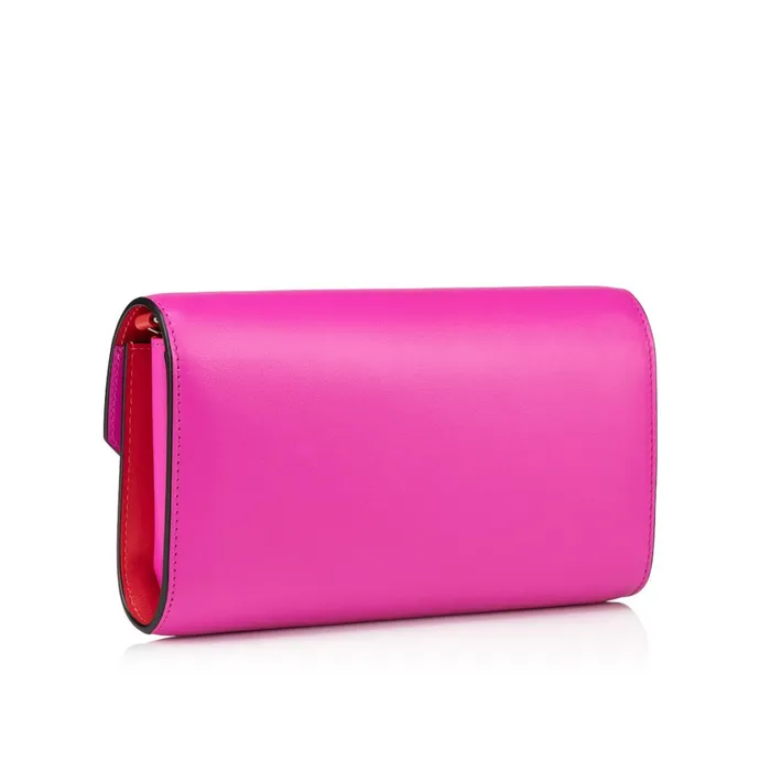 Women Loubi54 Chain Wallet 8211 Calf Leather 8211 Bolerose Pink Christian Louboutin Crossbody Bags