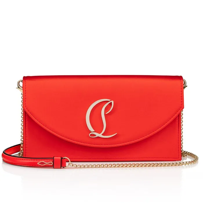 Women Loubi54 Clutch 8211 Crepe Satin 8211 Ole Red Christian Louboutin Crossbody Bags Women Loubi54 Clutch 8211 Crepe Satin 8211 Ole Red Christian Louboutin Crossbody Bags