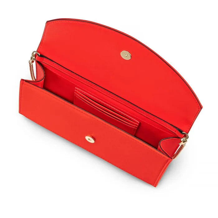 Women Loubi54 Clutch 8211 Crepe Satin 8211 Ole Red Christian Louboutin Crossbody Bags