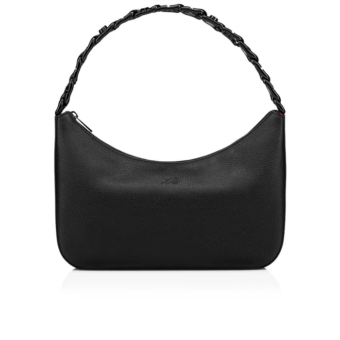 Women Loubila Chain Large Shoulder Bag 8211 Grained Calf Leather 8211 Black Black Christian Louboutin Shoulder Bags Women Loubila Chain Large Shoulder Bag 8211 Grained Calf Leather 8211 Black Black Christian Louboutin Shoulder Bags