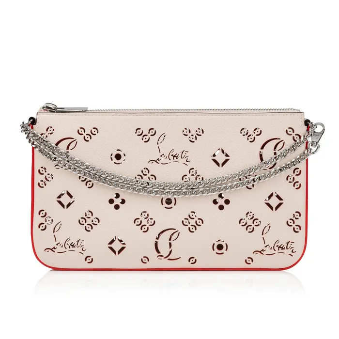 Women Loubila Shoulder Bag 8211 Perforated Grained Calf Leather Loubinthesky 8211 Leche Beige Christian Louboutin Mini Bags Women Loubila Shoulder Bag 8211 Perforated Grained Calf Leather Loubinthesky 8211 Leche Beige Christian Louboutin Mini Bags