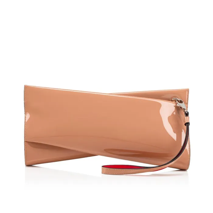 Women Loubitwist Clutch 8211 Patent Calf 8211 Nude Nude Christian Louboutin Clutches and Evening Bags Women Loubitwist Clutch 8211 Patent Calf 8211 Nude Nude Christian Louboutin Clutches and Evening Bags