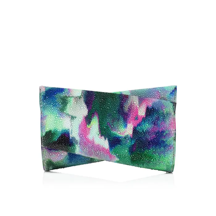 Women Loubitwist Small Clutch 8211 Crepe Satin And Strass Melancholia 8211 Multicolor Multicolor Christian Louboutin Shoulder Bags Women Loubitwist Small Clutch 8211 Crepe Satin And Strass Melancholia 8211 Multicolor Multicolor Christian Louboutin Shoulder Bags