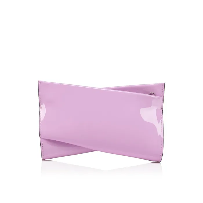 Women Loubitwist Small Clutch 8211 Patent Calf Leather 8211 Pinkador Pink Christian Louboutin Clutches and Evening Bags Women Loubitwist Small Clutch 8211 Patent Calf Leather 8211 Pinkador Pink Christian Louboutin Clutches and Evening Bags
