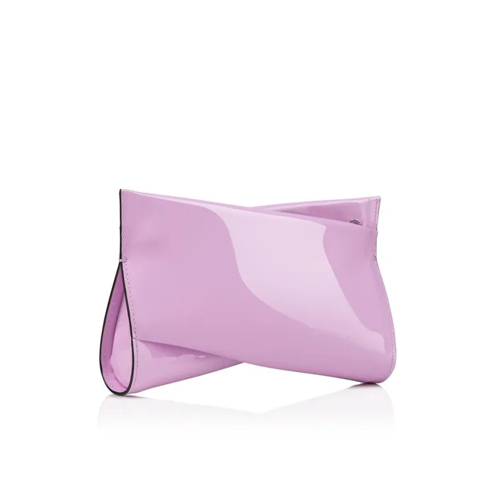 Women Loubitwist Small Clutch 8211 Patent Calf Leather 8211 Pinkador Pink Christian Louboutin Clutches and Evening Bags