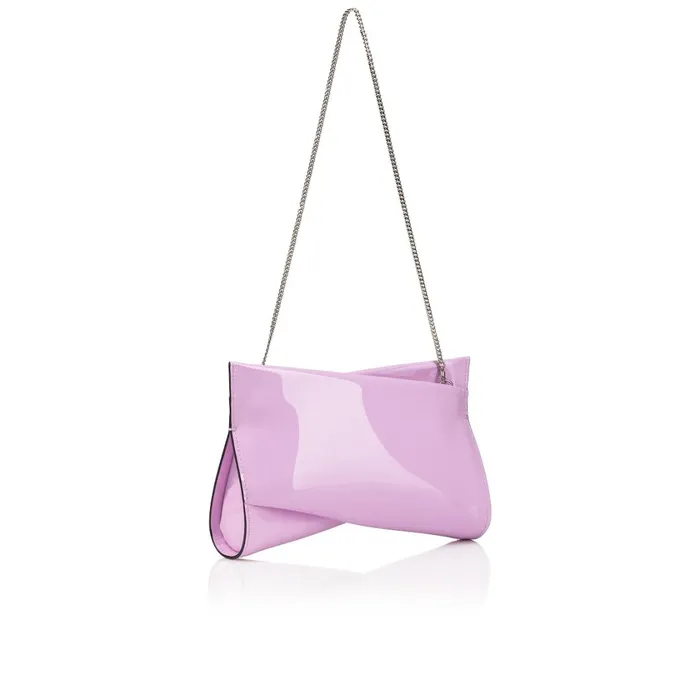 Women Loubitwist Small Clutch 8211 Patent Calf Leather 8211 Pinkador Pink Christian Louboutin Clutches and Evening Bags