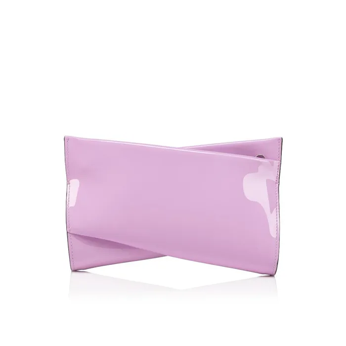Women Loubitwist Small Clutch 8211 Patent Calf Leather 8211 Pinkador Pink Christian Louboutin Clutches and Evening Bags