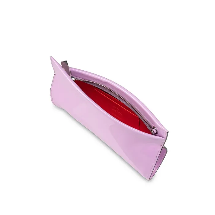 Women Loubitwist Small Clutch 8211 Patent Calf Leather 8211 Pinkador Pink Christian Louboutin Clutches and Evening Bags
