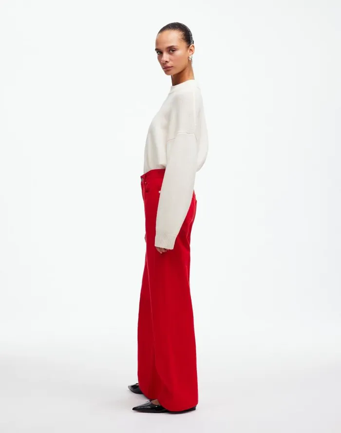 Women LowSlung Baggy Jeans Bright Cherry Madewell Jeans