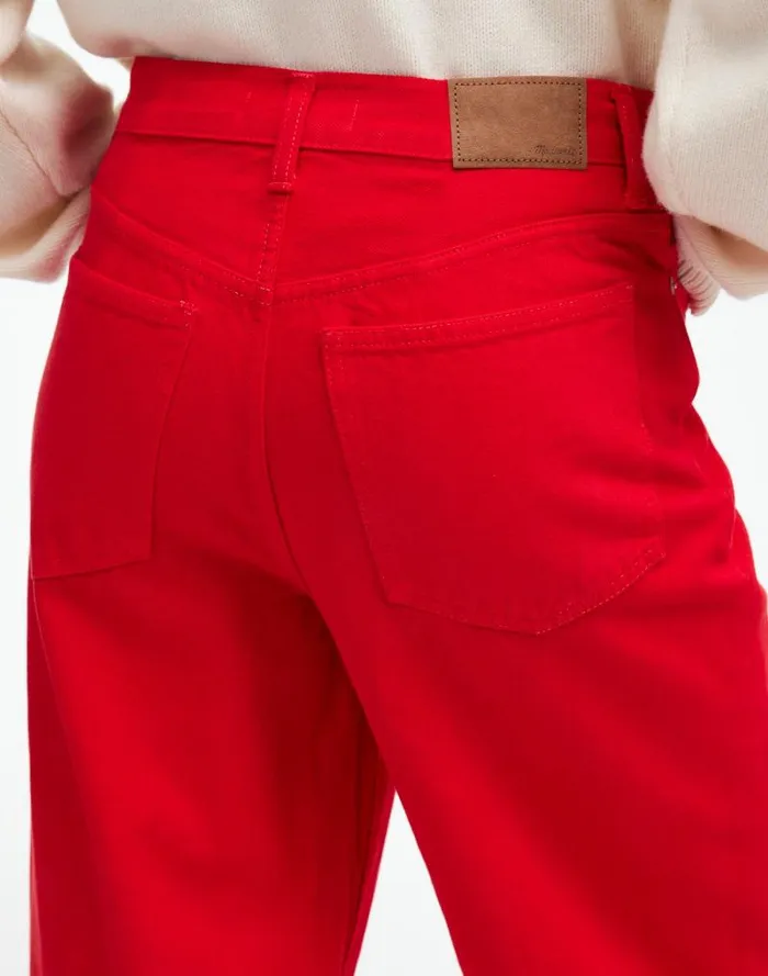 Women LowSlung Baggy Jeans Bright Cherry Madewell Jeans