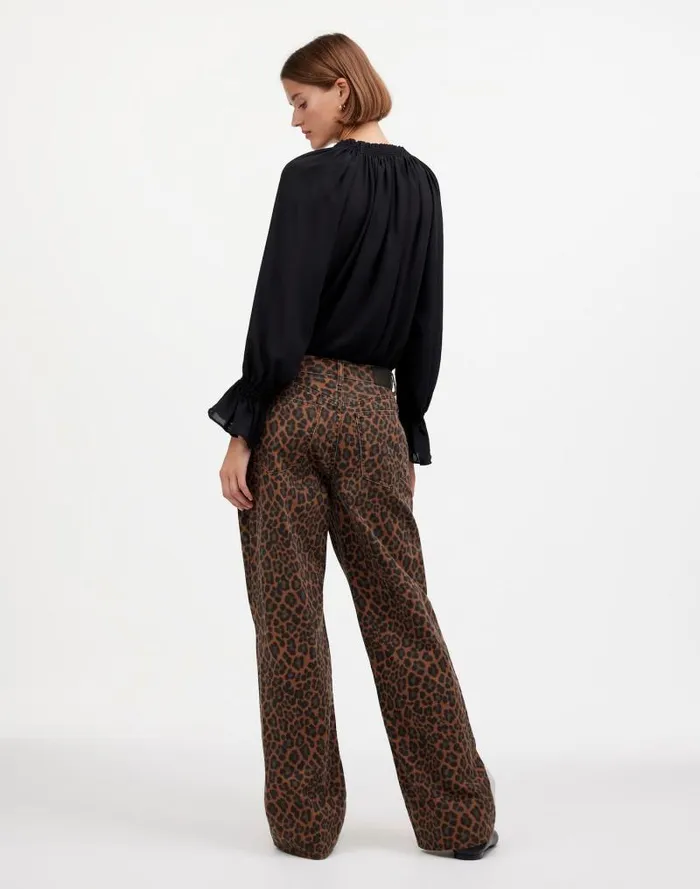 Women LowSlung Baggy Jeans Dark Coffee Madewell Jeans