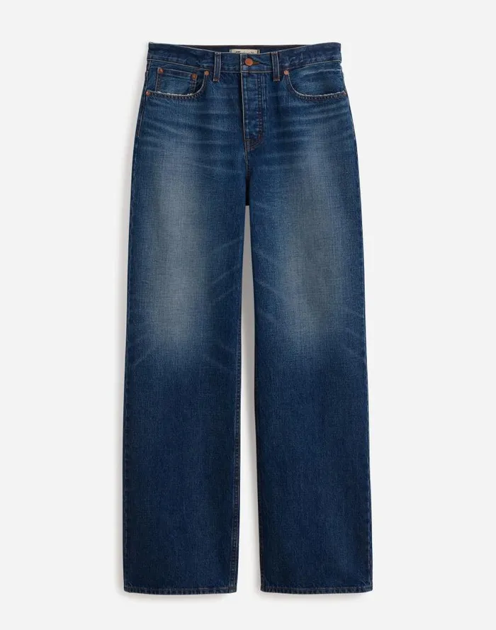 Women LowSlung Baggy Jeans Moffat Wash Madewell Jeans
