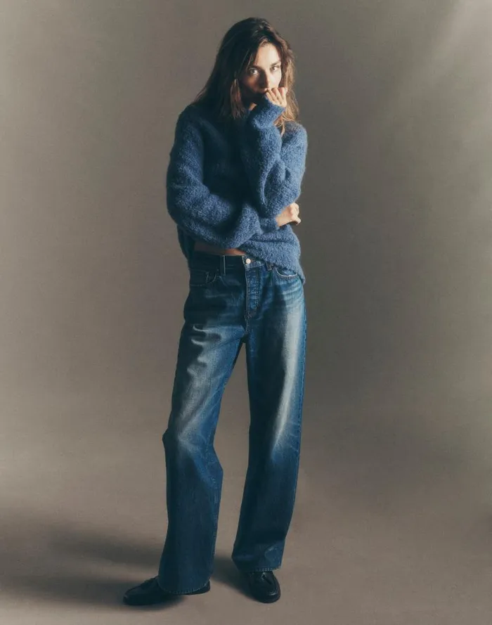 Women LowSlung Baggy Jeans Moffat Wash Madewell Jeans