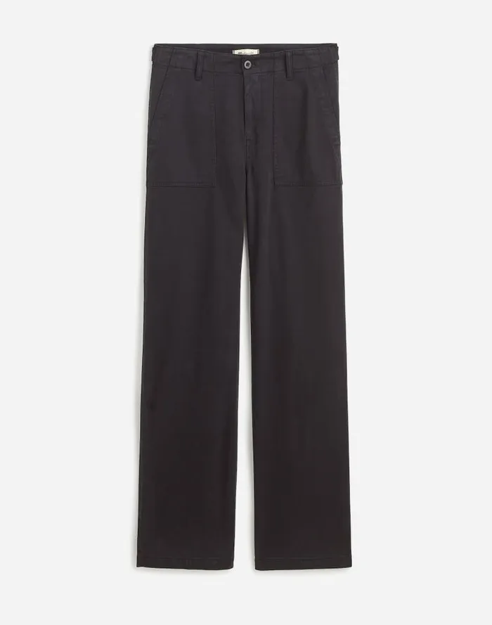 Women LowSlung Baggy Utility Pants Almost Black Madewell Pants