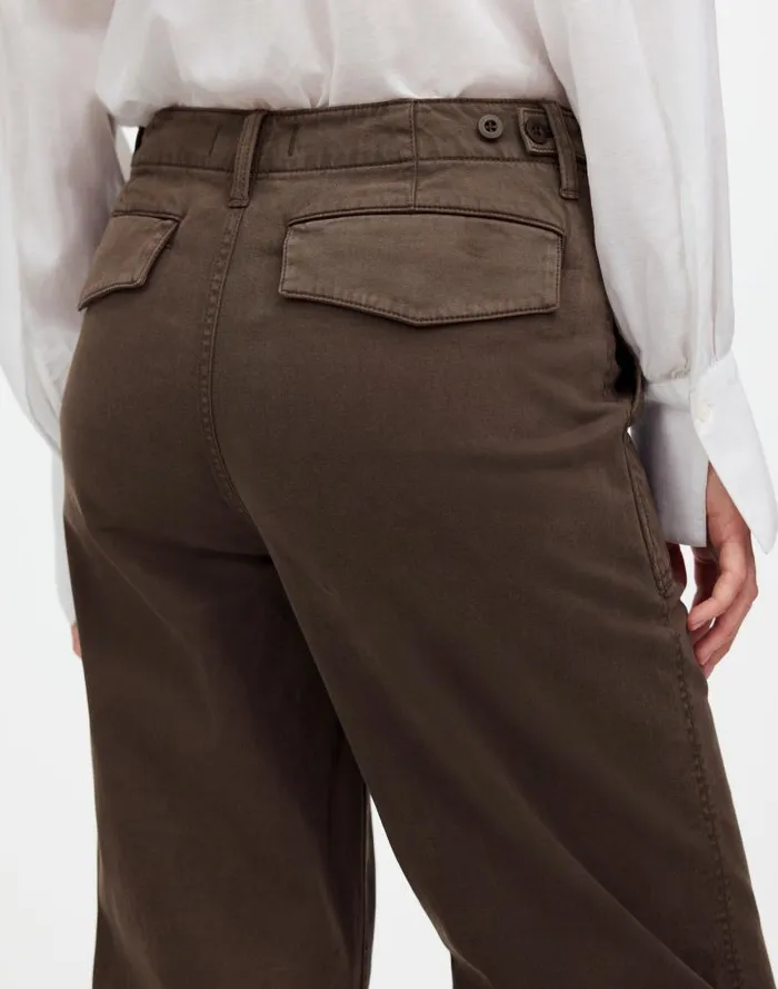 Women LowSlung Baggy Utility Pants Field Olive Madewell Pants