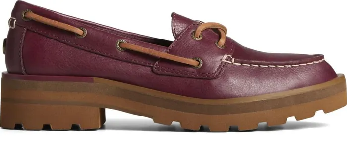 Women Lug Boat Shoe Cordovan Sperry Boat Shoes